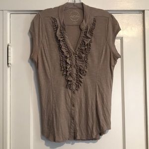 INC Ruffle Front Top